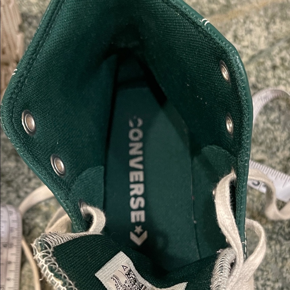 Converse Chuck Taylor All Star Lugged 2.0 Leather High Tops – Green – Size 8 - Picture 12 of 16